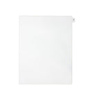 Apak Alphabetical Index Tab - Letter A - White - 8 1/2" x 11" - 1/26th Cut - Unpunched - 25 Pack-Index and Litigation Tab Dividers