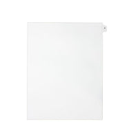 Apak Alphabetical Index Tab - Letter A - White - 8 1/2" x 11" - 1/26th Cut - Unpunched - 25 Pack-Index and Litigation Tab Dividers
