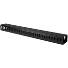 StarTech Vertical Cable Organizer with Finger Ducts, 0U, 3 ft (CMVER20UF)-Improve the appearance of your rack using a vertical cable manager with finger ducts