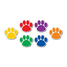 Teacher Created Resources Colourful Paw Prints Magnetic Accents, 54 Pack-Colourful Paw Prints a reusable magnetic decor
