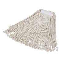 Rubbermaid Commercial Cotton Cut-End Wet Mop Head - #24 - 1" Band-Economical, large, cut end cotton mop head for general purpose mopping