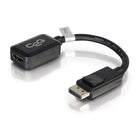 C2G 8In Blk DisplayPort M/ HDMI F (54322)-Colour - Black