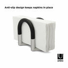 Umbra Swivel Squeeze Napkin Holder - Plastic, Metal - Nickel/Black - 3 Pack-5