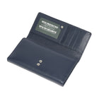 Roots Ladies Large Clutch Wallet with Removable Checkbook - Navy-1 zippered pocket