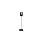 Deflecto 13" x 56" x 13" Double-Sided Magnetic Sign Stand, Silver-Double-sided sign stand allows front and back display
