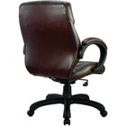 Nicer Interior Middle Back Real Leather Executive Chair-With tilted control and tension adjustment