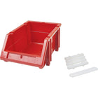 Quantum Storage Systems Store More Plastic Shelf Bins, 8-3/8" W x 6" H x 23-5/8" D, Blue - 3 Pack-Colour: Blue