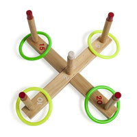 Champion Sports Quality Ring Toss Set, 4 Pack, 4 Pack (CHSQS1)-Numbered pegs help to keep score