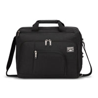 ROOTS 15.6" RFID Laptop Bag - Black-Black, made of polyester