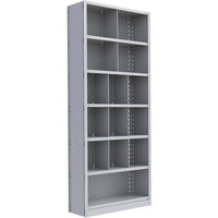 Metalware RK363 Boltless Shelving Unit, 7-Shelves, 36" x 12" x 88", Light Grey-Adjustable shelving system that provides high strength, yet economical storage capacity for your needs