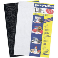 Identity Group Vinyl Stick-On 1" Helvetica Black Capital Letters-Sign-making made simple
