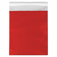 JAM Paper Foil Envelopes with Self Adhesive Closure, 9 x 12, Open End, Red, 100 Pack (01323292B)-Red