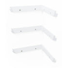 kieragrace Providence Reilly Triangle Corner Shelf - Set of 3, White, 11", Matte Finish-Measurement and weight capacity: each floating shelf measures 11"L x 11"W x 2"H in dimensions, it will perfectly fit into any corner. each wall shelf holds up to 20 pounds which allows you to place items with a little more weight on each shelf