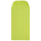 JAM Paper #3 Coin Envelopes, 2.5 x 4.25, Brite Hue Ultra Lime Green, 500 Pack-Green Envelopes