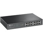 TP-Link 16-Port Gigabit Easy Smart PoE Switch with 8-Port PoE+-Equipped with 8 PoE+ supported ports to transfer data and power over a single cable
