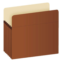 Pendaflex Straight-Cut File Pocket, Letter Size, 5-1/4" Expansion, 5 Pack-Rollover reinforced tear-resistant gussets