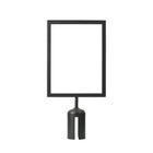 Futech Sign Holder For Stanchions - 8.5"W x 11"H - Black-Stanchion Holder Display Mount