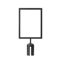 Futech Sign Holder For Stanchions - 8.5"W x 11"H - Black-Stanchion Holder Display Mount