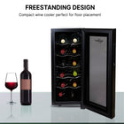 Koolatron 12 Bottle Wine Cooler, 1 cu. ft. (28L) Freestanding Thermoelectric Wine Fridge - Black-Vibration free thermoelectric cooling will not disturb sediment