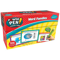 Teacher Created Resources Power Pen Learning Cards: Word Families, 53 Pack (TCR6105)-Language Arts Learning Cards