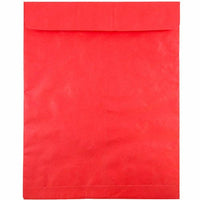 JAM Paper 11.5" x 14.5" Tyvek Tear-Proof Open End Catalog Envelopes - Red - 10 Pack -Colour: Red