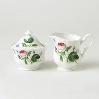 Roy Kirkham Palace Garden Sugar Bowl with Lid & Creamer Set-Creamer and Suger Set