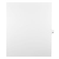 Mark Maker Legal Exhibit Index Tab White Single Tabs, 1/25th Cut, Letter Size, No Holes, Number 139, 25 Pack-White Single Tabs, 1/25th Cut