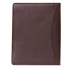 Ashlin AFONSO Zippered Portfolio, SmartPhone Pocket with 2 Pen Loops, Brown (P8338-18-02)-Inside pocket can hold a tablet, such as an iPad or similar sized tablet device