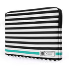 Vangoddy Luxe Series 14" Laptop Sleeve - Striped - Blue-Protect and carry your device with this Universal Black White Stripe Sleeve designed for 11 to 12" tablets, notebooks, and laptops