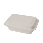 Eco-Packaging Compostable Sugarcane Rectangular Clamshell Container - 500 Pack-Compostable rectangular container