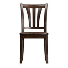 CorLiving Dillon Solid Wood Dining Chairs in Cappuccino Stain Finish,2 Pack (DSH-390-C)-Dimensions: 36"H x 17"W x 21"D