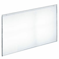 Azar Displays 17" x 22" Horizontal Wall Mount Acrylic Sign Holder, Clear, 10 Pack (162729)-Use to displays information on walls and doors, maximizing advertising opportunity