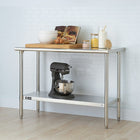 TRINITY EcoStorage Table Stainless Steel, (TLS-0201)-NSF certified