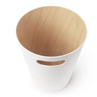 Umbra Woodrow Can, White and Natural-4