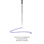 A.T. Cross Ballpoint Pen Refill - Fine - Blue-Fine 0.5 mm ballpoint produces crisp, bold lines for excellent visibility