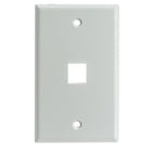 Digiwave Keystone Wall Plate, 1 Slot, 5" x 3" x 1", White-Compatible with Any Standard Keystone Jack
