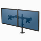 Basic Tech Dual Monitor Arm (8057701)-Mounts to desk with a heavy-duty clamp or optional grommet mount