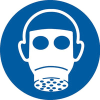 PPE Pictogram Labels, Vapour Respirator, SAX264-Language - Pictogram