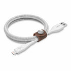 Belkin 4' Duratek Lightning Cable with Strap - White-Built to our patented DuraTek blueprint for added durability