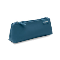 Poppin Pencil Pouch - Slate Blue-Features a durable, water-repellent, coated canvas