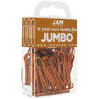 JAM Paper Coloured Jumbo Paper Clips, Large, Rose Gold Paperclips, 3 Packs of 75, 225 Total (21832059b)-3