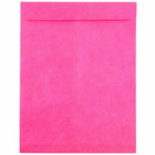 JAM Paper 10" x 13" Tyvek Tear-Proof Open End Catalog Envelopes - Fuchsia Pink - 25 Pack -Colour: Hot Pink Tyvek Envelope