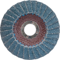 Merit Flap Wheels - Metal R828, 5" x 7/8", Type 27, 80 Grit, Zirconium - 12 Pack-Abrasive Material: Zirconium