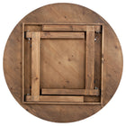 Flash Furniture HERCULES Series Round Farm Inspired, Rustic & Antique Pine Dining Room Table-Use a water based cleaner and dry clean to keep your tables spotless