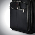 Samsonite Classic Leather Backpack 15.6", Black-18" x 12" x 6"