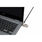 Kensington Slim N17 Serialized Combination Laptop Lock for Wedge-Shaped Slots (68009)-Carbon steel cable is cut-resistant and plastic sheathing protects desks, tables, and other fixed-structure attachment points