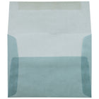 JAM Paper A2 Invitation Envelopes, 4.38 x 5.75, Ocean Blue Translucent Vellum, 250 Pack (PACV602H)-Blank interior for personalized message