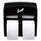 Scott Pro High Capacity Single Roll Bath Tissue Dispenser (44518) - Black-Holds four rolls of standard coreless bath tissue (Cottonelle & ScottBrands have compatible rolls)