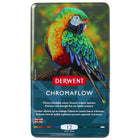 Derwent Chromaflow Pencils - Metal Tin - 12 Pack-Chromaflow Colour Pencils deliver a smooth colour laydown, making blending, layering, and shading easier