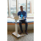 Luxor (LX-PNADJ-WH) Pneumatic Height Adjustable Lectern, White-Modern and professional design suits conference rooms, classrooms, and training areas
